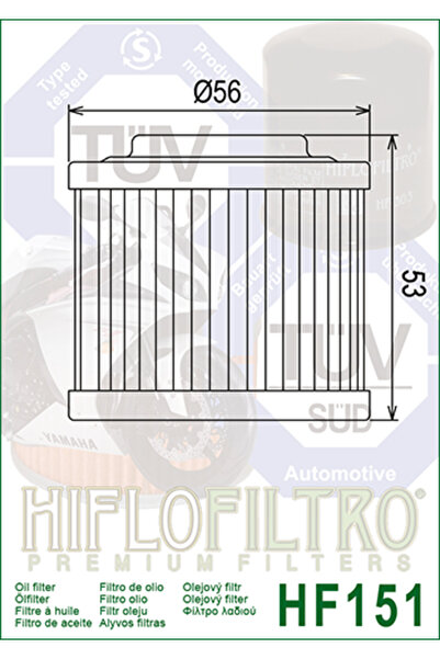 HIFLO FILTRO Filtru Ulei HF151 Hiflofiltro Aprilia BMW Bombardier Husqvarna KTM
