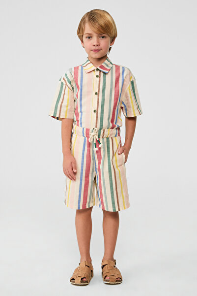 NBT JEANS Boy Striped Shorts
