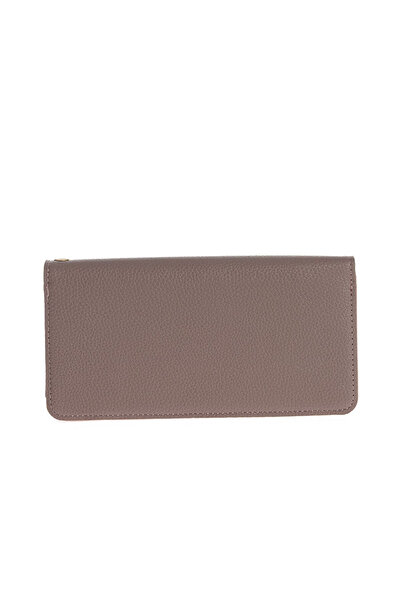 Meli Melo Paris Portofel elegant taupe cu buzunar exterior