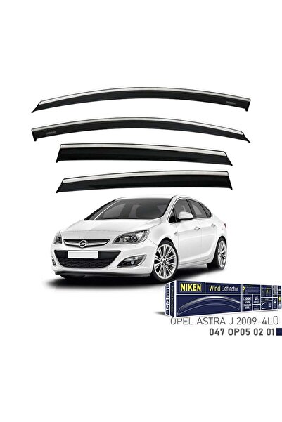 Niken Opel Astra J Cam Rüzgarlığı Kromlu 2009- 4'Lü