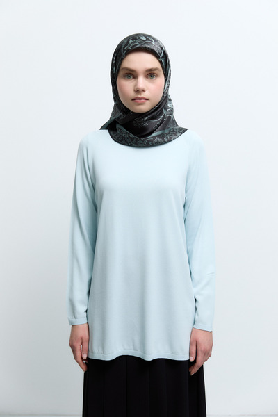 Tuğba Sıfır Yaka Tunik - Mint