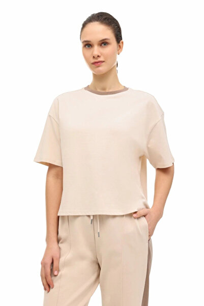 lumberjack WL11MERYBEL-TSH2 6FX Μπεζ Γυναικείο T-Shirt A102063671