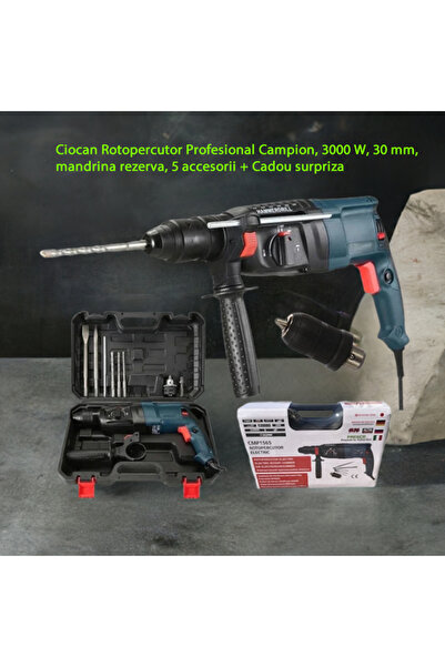 GENERAL Επαγγελματικό Περιστροφικό Πιστολέτο Campion, 3000 W, 30 mm, εφεδρικό...