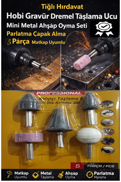Tığlı hırdavat Hobi Gravür Taşlama Ucu Mini Metal Ahşap Oyma Seti Parlatma Ça...