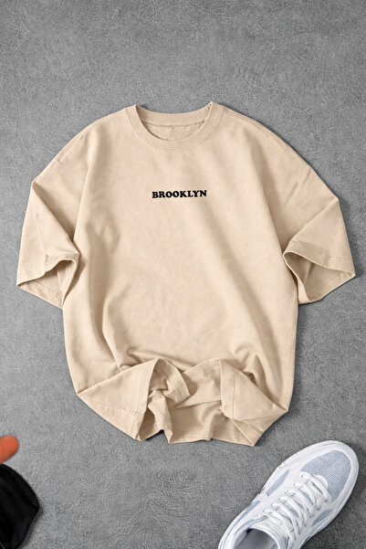 Revasser Unisex Ανδρικό/Γυναικείο μπλουζάκι BROO με ειδική στάμπα κειμένου, υ...