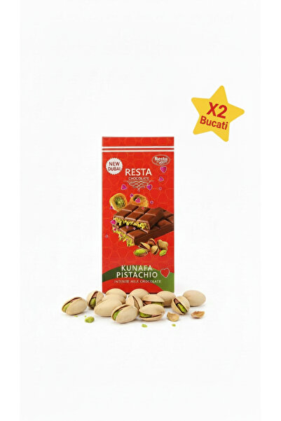 Resta Ciocolata Dubai cu Fistic si Kataif 135 gr X2 bucati