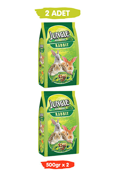 Jungle Özel Tahıllı Premium Vitaminli Tavşan Yemi 500GR X 2 ADET