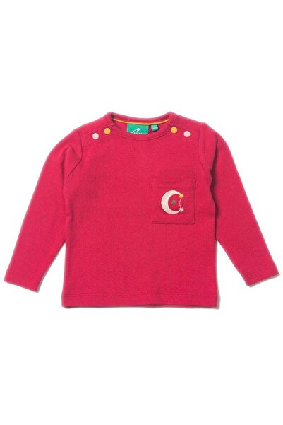 Little Green Radicals Bluzita fina din bumbac organic - - Raspberry Pointelle...