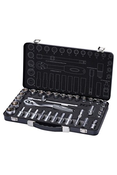 Valkenpower TRUSA CHEI TUBULARE CU CLICHET 1/2 34 PIESE