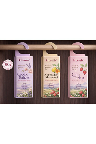 Dr.Lavender Dolap Sabunu 3’lü Karışık Set (Çilek-Narenciye-Çiçek) – Dolap ve ...