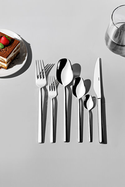 Nehir Lorenzo Sade 12-Person 72-Piece Boxed Cutlery Set