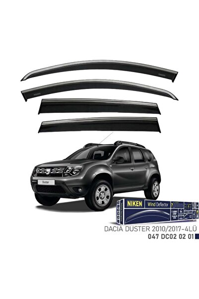 Niken Dacia Duster Cam Rüzgarlığı Kromlu 2010-2017 4'Lü
