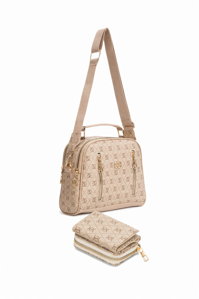 Newish Polo Women's Long Strap Hand and Shoulder Bag with Mini Wallet, Zipper...