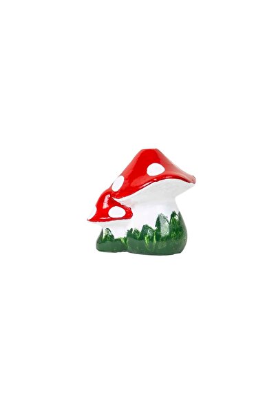 FOXMAG24 Ciupercă decorativă din ceramică pentru grădină, 15x18 cm, autoportantă