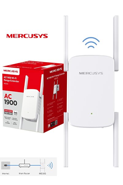Mercusys موسع نطاق واي فاي AC1900 لاسلكي ثنائي النطاق بسرعة 1900 ميجا/ثانية ت...