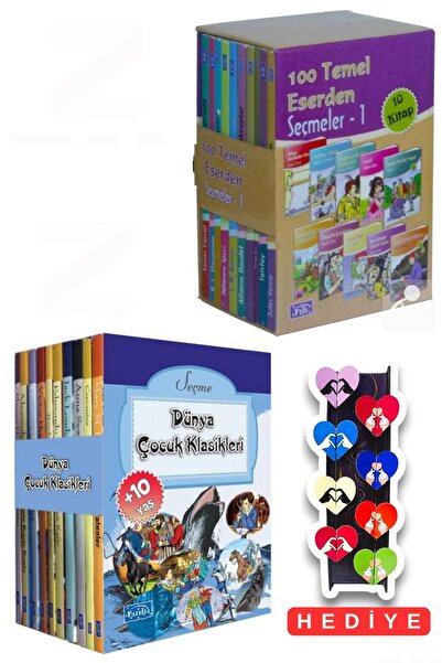 Parıltı Yayınları 100 Temel Eserden Seçmeler-1-Dünya Çocuk Klasikleri-2 Kitap...