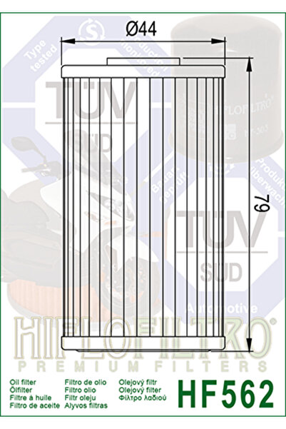HIFLO FILTRO Filtru Ulei HF562 Hiflofiltro Kymco 1541A-KKC3-9000