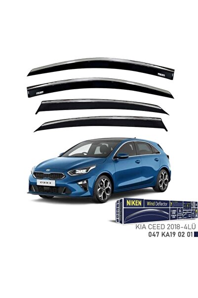 Niken Kia Ceed Niken Kromlu Cam Rüzgarlığı 4lü Set 2018 ve Üstü