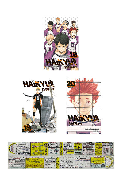 Gerekli Şeyler Yayıncılık Haikyu 18-19-20. Ciltler Manga Seti + Özel Cetvel