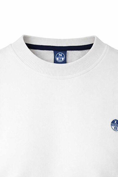 North Sails Bluza Sweatshirt Off‑White, 100% Bumbac, Made in Egypt