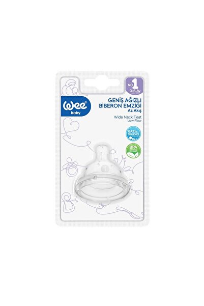 Wee Baby Tetina silicon anticolic gura larga nr 1, cod 828,