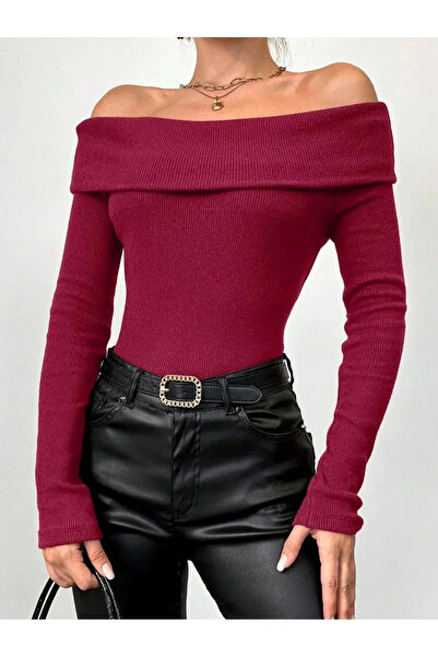 BİGÜMEX Γυναικείο πουλόβερ με γιακά Madonna