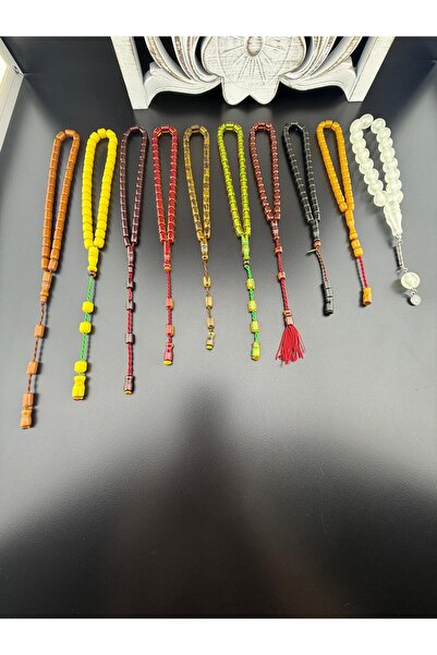 Jewel 10 Pieces of Squeeze and Fire Amber Prayer Beads Set |   Collectible Pr...