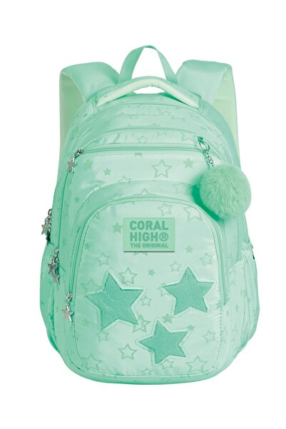 Coral High Rucsac școlar cu model de stele 24465