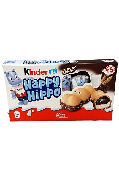 Kinder HAPPY HİPPO KAKAOLU BİSKÜVİ 103,5 GR *6'LI