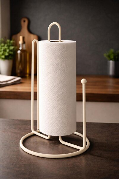 Okyanus Home Cream Color Countertop Paper Towel Holder
