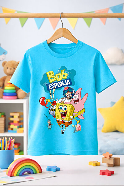 Zeycem Store Μπλουζάκι Unisex για παιδιά, κορίτσια και αγόρια με στάμπα Μπομπ...