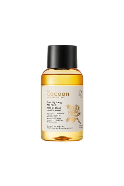 The Cocoon Original Vietnam Rose Hydration Routine Set Micellar Cleanser Serum Gel Cream Hyaluronic Acid Glow