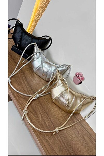 ÖZÜM ÇANTA Women's Large Size Shoulder Bag Silver Color