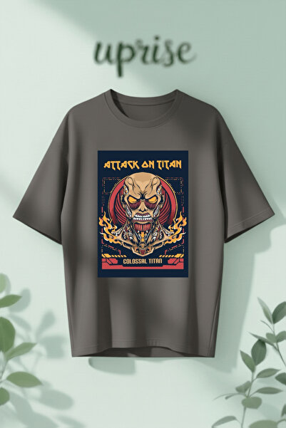 Vordevia Επιτυπωμένο βαμβακερό μπλουζάκι υπερμεγέθους σχεδίου  "Επίθεση στον ...