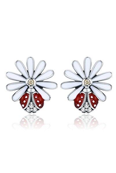 OEM Lady Bug Earrings in 925 Silver