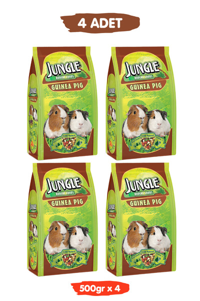 Jungle Premium Zenginleştirilmiş Özel Tahıllı Vitaminli Ginepig Yemi 500gr x ...