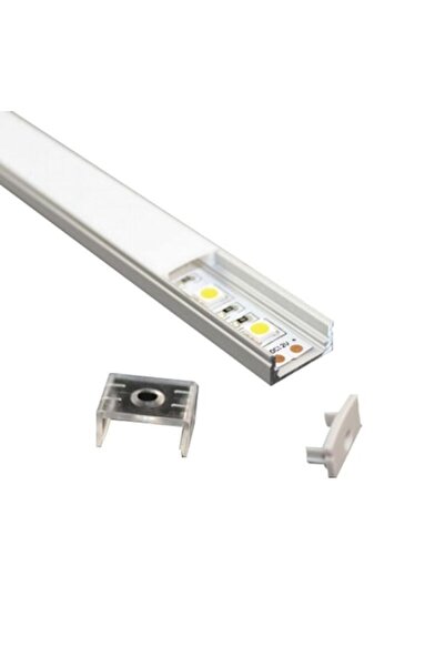 Habitat Energy Προφίλ Αλουμινίου LED για Επιφανειακή Τοποθέτηση 2μ με Διαχύτη...