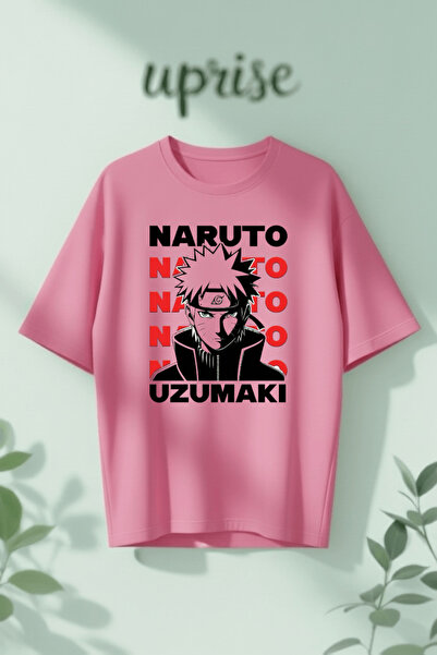Vordevia Naruto Uzumaki Printed Cotton Oversize T-Shirt