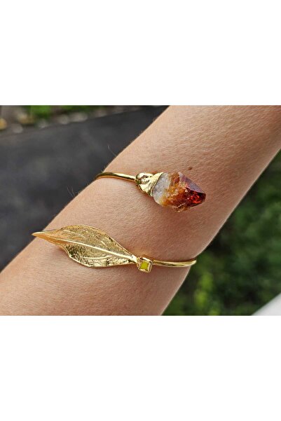 OEM Bratara citrine si frunza