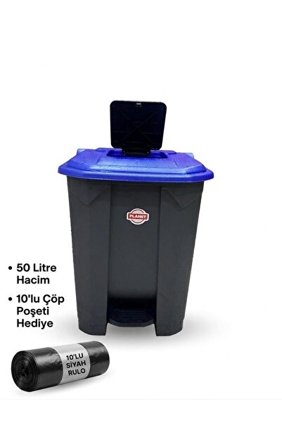ST ambalaj ve temizlik Pedallı Çöp Kovası (10'lu Çöp Poşeti ile)