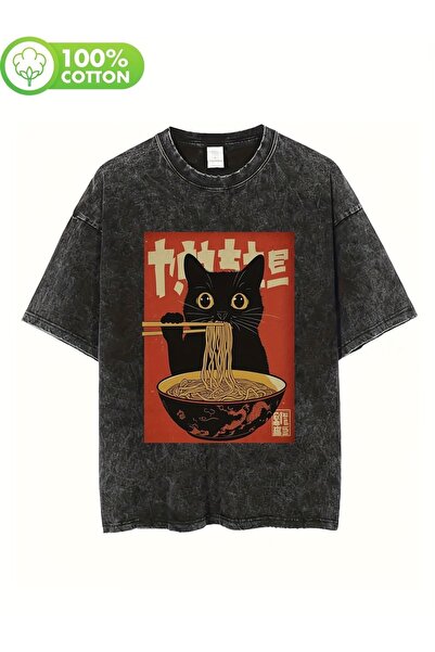 Le Savu Μπλουζάκι Beykoz/İSTANBUL με στάμπα, unisex, oversized