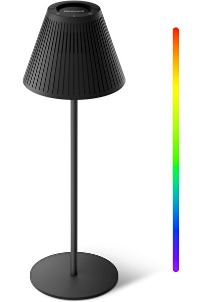 HONEYWELL Rechargeable LED Desk Lamp, 4 Colors, 9 RGB, Metal, Wireless, 5200 mAh