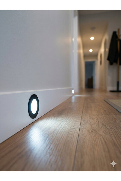 ACK 2.5W LED Mobil Spot - Gömme Tavan Spotu Siyah Kasa 6500K