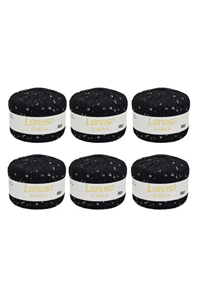 Lanoso Parla 6 Τεμάχια (6000) 25 γρ. 217 Mt Νήμα Πλεξίματος με Γκλίτερ – 75% ...