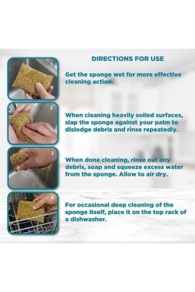 Marrkhor 8-Pcs Non-Scratch Scrub Sponges Pads, Cleaning Sponge, Dish Wash Sponge, Multi-Use Sponge