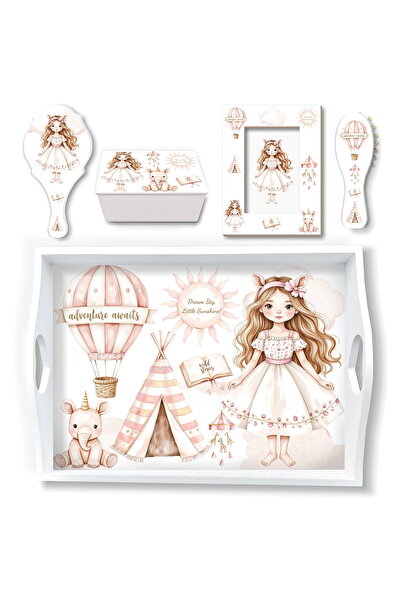 OEM Set Tavita Mot Fetita Pink Boho Adventure, set taierea motului / ruperea ...