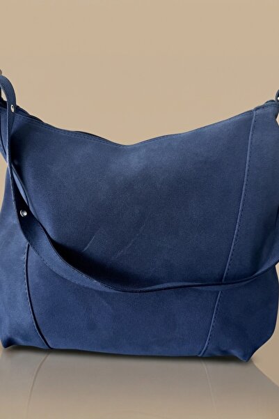 VELLABAGS Modern Navy Blue Women's Shoulder Bag – Stylish Design with Zipper
