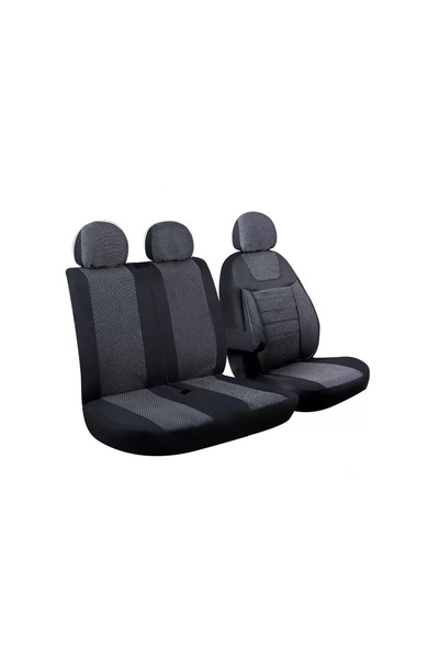crt Fiat Ducato 2+1 Front Seat Cover Set Smoked