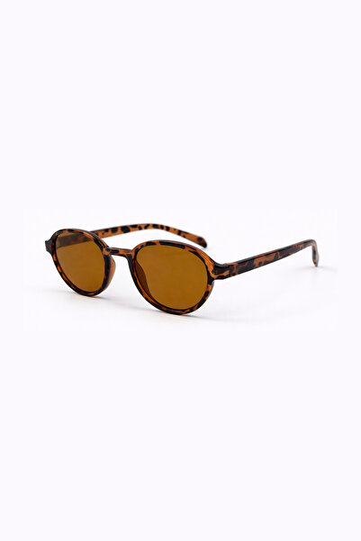 Toz Vintage Sevune Leopard Pattern Frame Orange Glass Vintage Retro Sunglasses