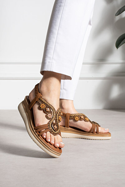 MERVESTORE Taş Süslemeli Sandalet